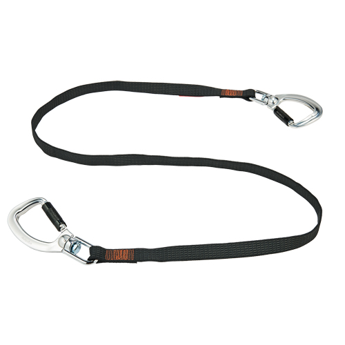 Squids&reg; 3139  Double-Locking Tool Lanyard with Swivel, Fixed Length, Dual Carabiner M & M Nord Ouest Inc