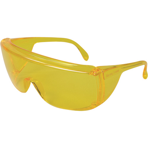 Lunettes de s&eacute;curit&eacute; s&eacute;rie 1400 Veratti Tuff Spec, Lentille Ambr&eacute;e, ANSI Z87+/R&eacute;pond ou surpasse la norme CSA Z94.3 M & M Nord Ouest Inc
