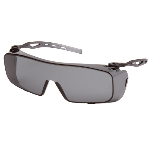 Cappture OTG Safety Glasses, Grey/Smoke Lens, Anti-Fog, ANSI Z87+/Meets/Exceeds CSA Z94.3 M & M Nord Ouest Inc