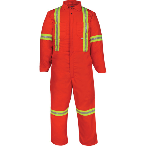 Deluxe Reflective Coveralls, 50 (Tall), Orange M & M Nord Ouest Inc