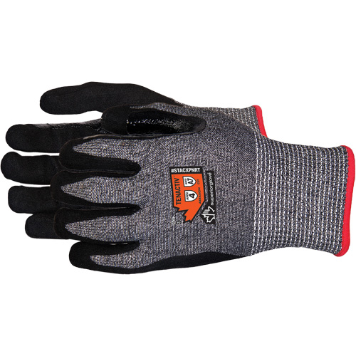 Gants en tricot de composite r&eacute;sistant aux coupures, Taille 6/T-petit, Calibre 13, Rev&ecirc;tement Mousse de nitrile, Enveloppe en Acier inoxydable/PEHP/TenActiv, ASTM ANSI niveau A7 M & M Nord Ouest Inc
