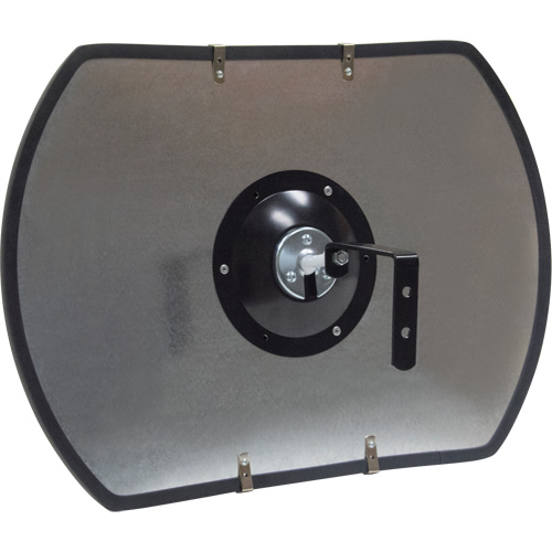 Miroir convexe rectangulaire/rond avec support, 12" h x 18" la, Int&eacute;rieur/Ext&eacute;rieur M & M Nord Ouest Inc