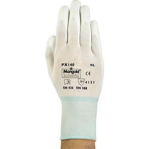 Gants enduits PX140, 6/T-petit, R&ecirc;vetement Polyur&eacute;thane, Calibre 15, Enveloppe en Nylon M & M Nord Ouest Inc
