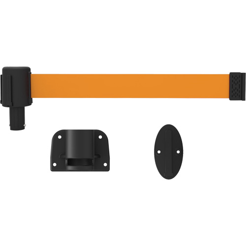 Syst&egrave;me de montage mural pour barri&egrave;re PLUS, Plastique, Fixation par vis, 15', Ruban Orange M & M Nord Ouest Inc