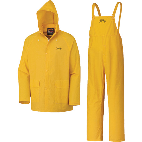 577 3-Piece Rain Suit, Polyester/PVC, 5X-Large, Yellow M & M Nord Ouest Inc