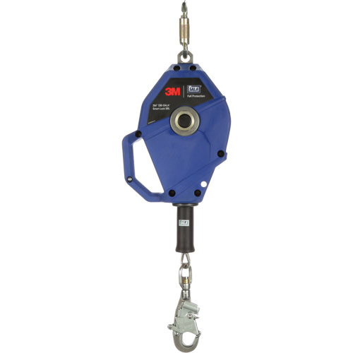 Cordage de s&eacute;curit&eacute; autor&eacute;tractable avec verrouillage intelligent, 20', Acier inoxydable, Pivotant M & M Nord Ouest Inc