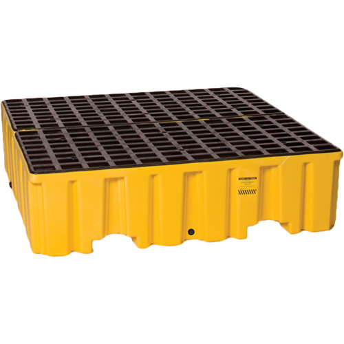 Palette de confinement des d&eacute;versements, Capacit&eacute; de d&eacute;versement 132 gal. US, 51" x 52,5" x 13,75" M & M Nord Ouest Inc
