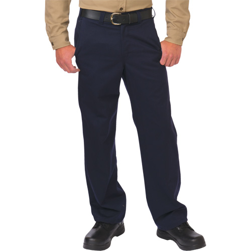 Arc Flash Work Pant, 28, x 28, Navy Blue, 12.4 cal/cm2 M & M Nord Ouest Inc