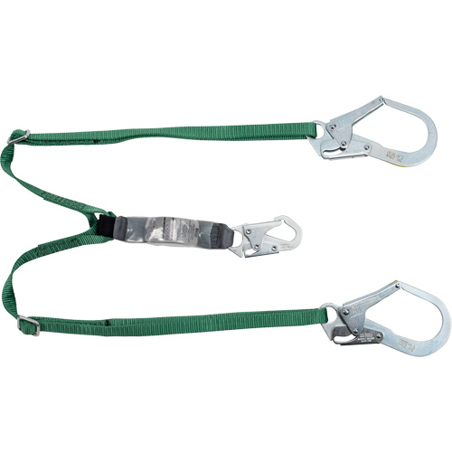 V-Series Lanyard, 6', Rebar Hook Center, Snap Hook Leg Ends, Polyester M & M Nord Ouest Inc