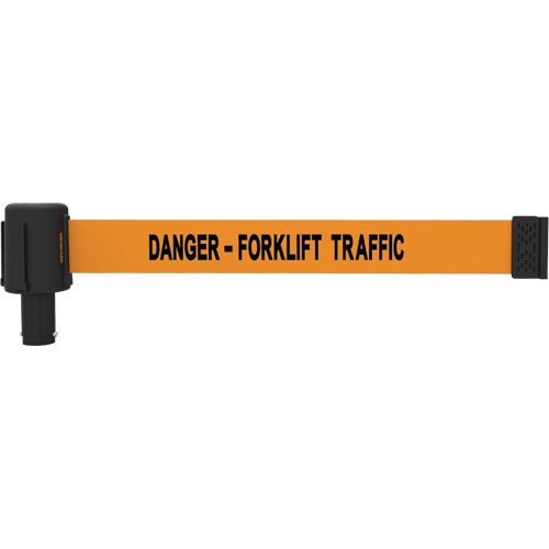 PLUS Banner Cassettes, Danger - Forklift Traffic, 15', Orange Tape M & M Nord Ouest Inc