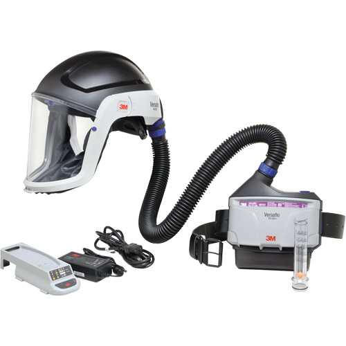 Versaflo Heavy Industry PAPR Kit, Headcover & Faceshield, Lithium-Ion Battery M & M Nord Ouest Inc