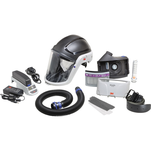 Versaflo Heavy Industry PAPR Kit, Headcover & Faceshield, Lithium-Ion Battery M & M Nord Ouest Inc