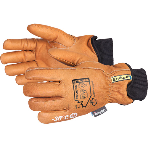 Gants de conducteur de luxe pour l'hiver Endura, T-petit, Paume en Cuir fleur de ch&egrave;vre, Thinsulate M & M Nord Ouest Inc