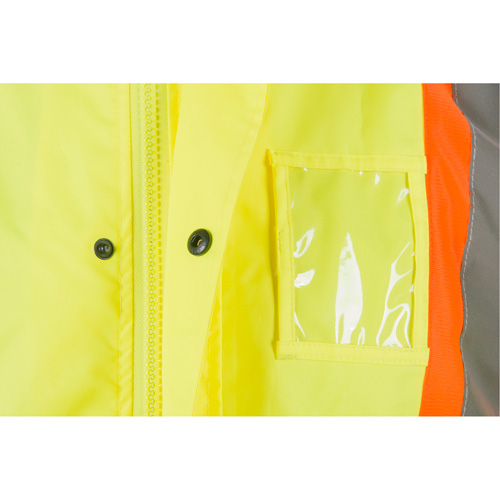 RZ1000 Rain Jacket, Polyester, Small, High Visibility Lime-Yellow M & M Nord Ouest Inc