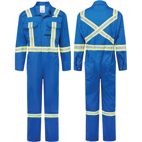 UltraSoft&reg; 9 oz. Deluxe Coveralls, Size 40T, Royal Blue M & M Nord Ouest Inc