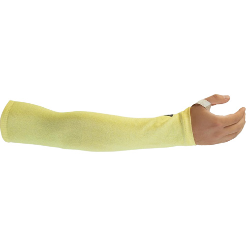 Cut-Resistant Sleeves, Kevlar&reg;, 14", ASTM ANSI Level A4, Yellow M & M Nord Ouest Inc
