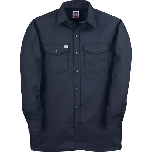 Chemise de travail &agrave; manches longues en tissu crois&eacute;, Hommes, 4T-Grand, Bleu marin M & M Nord Ouest Inc