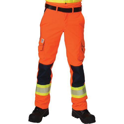 Ripstop High-Visibility Cargo Pants, Polyester, 28, High Visibility Orange M & M Nord Ouest Inc
