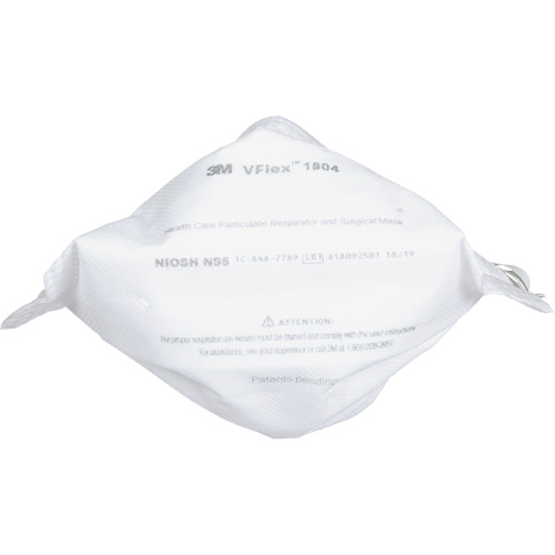 VFlex Healthcare Particulate Respirator and Surgical Mask, N95, NIOSH Certified M & M Nord Ouest Inc