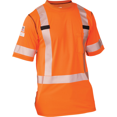 Polartec&reg; Power Grid&reg; High Visibility Short Sleeved T-Shirt, Polyester, Medium (Tall), Orange M & M Nord Ouest Inc