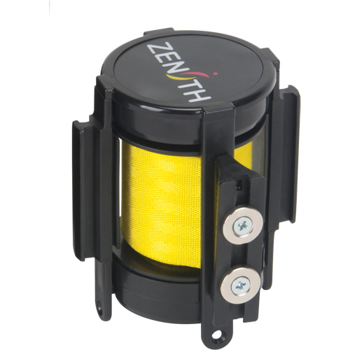 Cassette de ruban magn&eacute;tique pour barri&egrave;re de contr&ocirc;le des foules personnalis&eacute;e, Attention ne pas entrer, 7', Ruban Jaune M & M Nord Ouest Inc