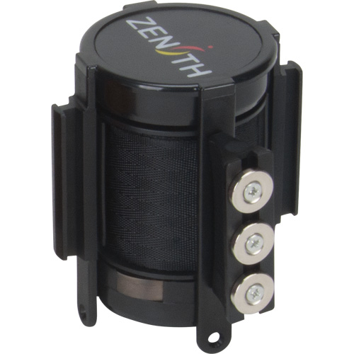 Cassette de ruban magn&eacute;tique pour barri&egrave;re de contr&ocirc;le des foules personnalis&eacute;e, 12', Ruban Noir M & M Nord Ouest Inc