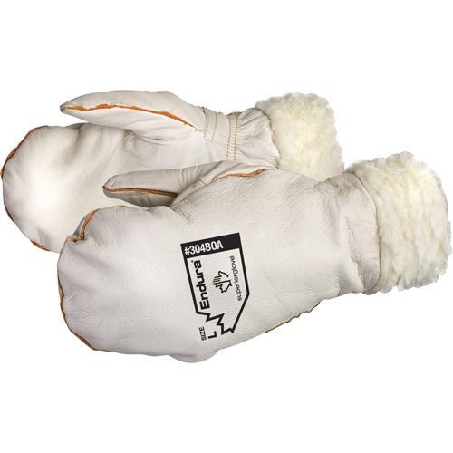 Mitaines en cuir de vache naturel Endura Winter Chopper, Taille Grand, Mitaine M & M Nord Ouest Inc