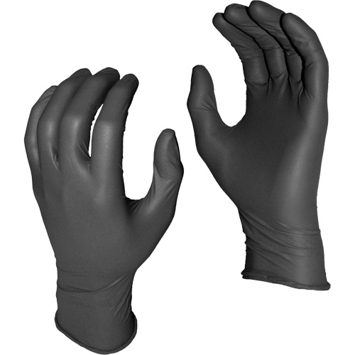 Grease Monkey&reg; Disposable Gloves, Small, Nitrile, 5-mil, Powder-Free, Black M & M Nord Ouest Inc