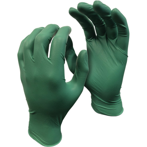 5559PF Green Monkey Gloves, Small, Nitrile, 4-mil, Powder-Free, Green M & M Nord Ouest Inc