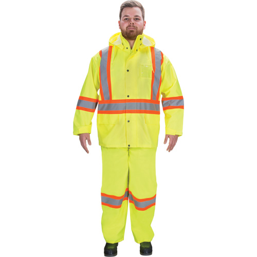 RZ1000 Rain Suit, Polyester, Small, High Visibility Lime-Yellow M & M Nord Ouest Inc