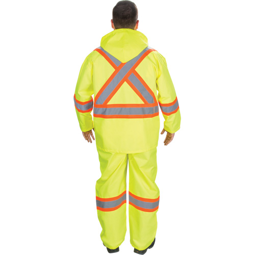 RZ1000 Rain Suit, Polyester, Small, High Visibility Lime-Yellow M & M Nord Ouest Inc