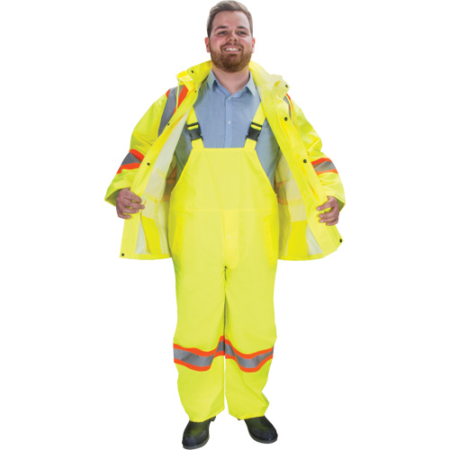 RZ1000 Rain Suit, Polyester, Small, High Visibility Lime-Yellow M & M Nord Ouest Inc