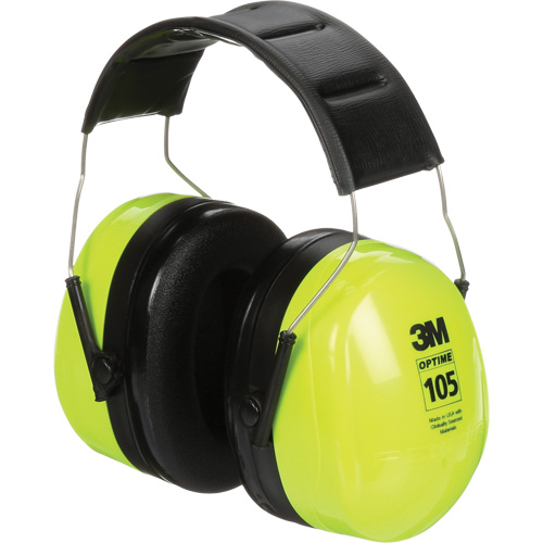 Peltor Optime 105 Earmuffs, Headband, 30 NRR dB M & M Nord Ouest Inc