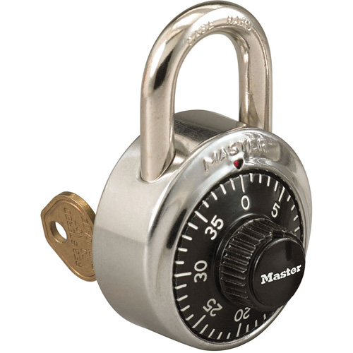 Cadenas de s&eacute;rie 1525 avec cl&eacute; de contr&ocirc;le en option, Combinaison, Acier inoxydable, Largeur de 1-7/8" M & M Nord Ouest Inc