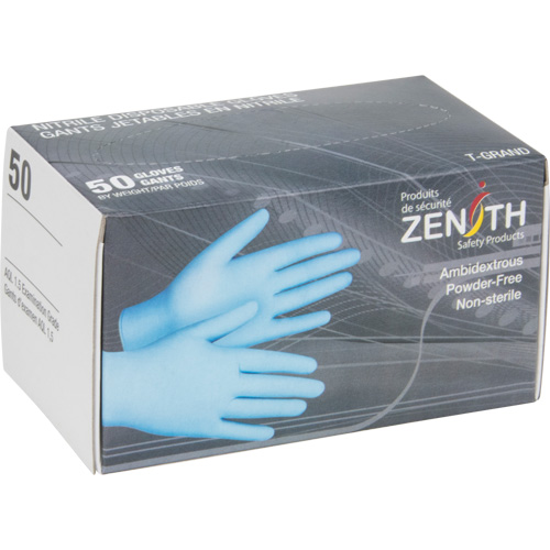 Vending Pack Disposable Gloves, Medium, Nitrile, 4.5-mil, Powder-Free, Blue M & M Nord Ouest Inc