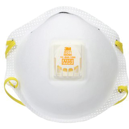 Respirateur contre les particules 8511, N95, Certifi&eacute; NIOSH M & M Nord Ouest Inc