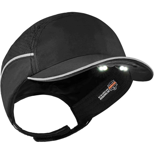 Casque antichocs l&eacute;ger avec lampe DEL 8965 Skullerz, Noir M & M Nord Ouest Inc
