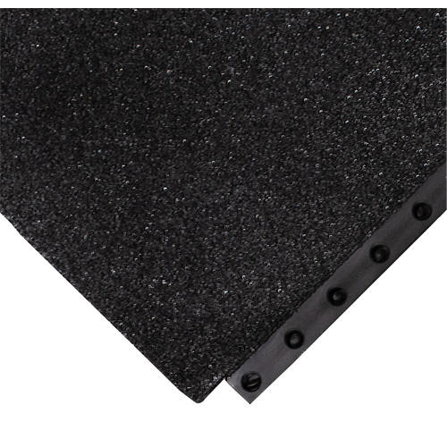 Tapis antifatigue 24/Seven Locksafe, Textur&eacute;, 3' x 3' x 5/8", Noir, Nitrile M & M Nord Ouest Inc