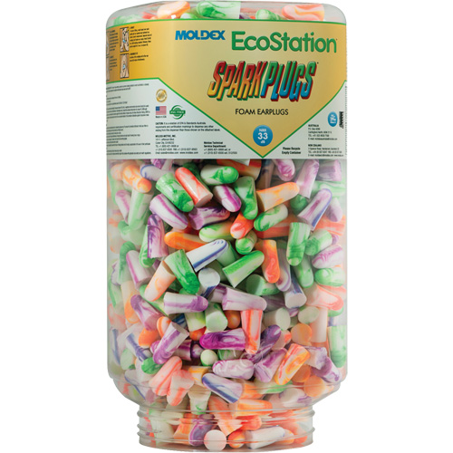 Recharge de bouchons d'oreilles SparkPlugs pour EcoStation, Vrac - Contenant M & M Nord Ouest Inc