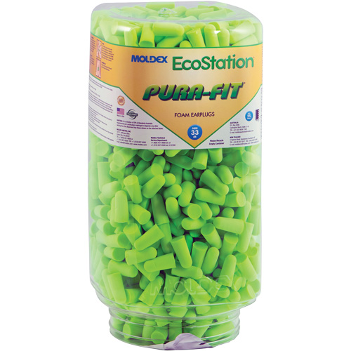 EcoStation Pura-Fit&reg; Earplug Refill, Bulk - Canister M & M Nord Ouest Inc