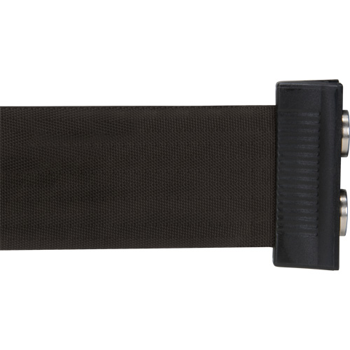Wall Mount Barrier with Magnetic Tape, Steel, Screw Mount, 7', Black Tape M & M Nord Ouest Inc