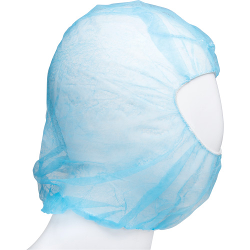 Disposable Hood, Polypropylene, Blue M & M Nord Ouest Inc
