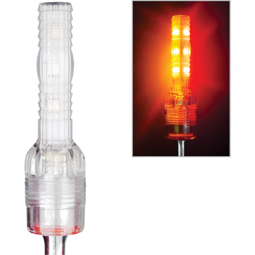 Tiges de s&eacute;curit&eacute; avec lumi&egrave;re DEL tr&egrave;s visibles Safety Whip M & M Nord Ouest Inc