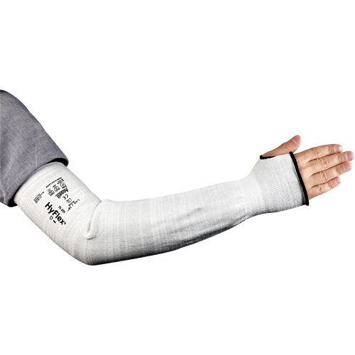 Manchon &eacute;troit r&eacute;sistant aux coupures HyFlex s&eacute;rie 11-211, Intercept, 18", ASTM ANSI niveau A2/EN 388 niveau 2, Gris M & M Nord Ouest Inc