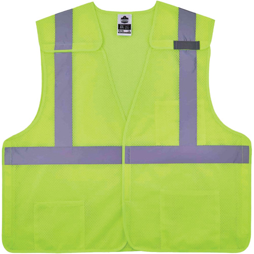 Gilet de s&eacute;curit&eacute; en maille GloWear 8217BA, Jaune lime haute visibilit&eacute;, Moyen/Petit, Polyester M & M Nord Ouest Inc