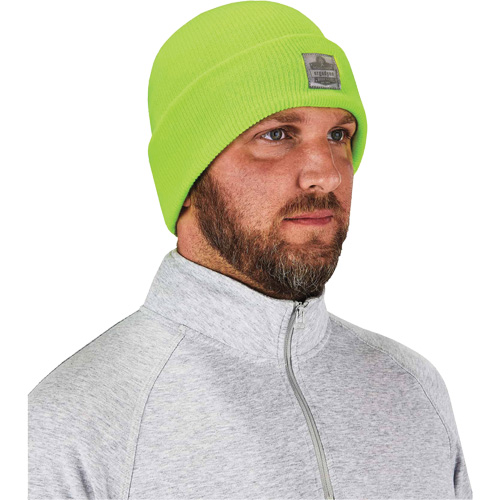 N-Ferno&reg; Rib Knit Beanie Hat, One Size, High-Visibility Lime Green M & M Nord Ouest Inc