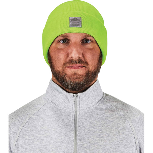 N-Ferno&reg; Rib Knit Beanie Hat, One Size, High-Visibility Lime Green M & M Nord Ouest Inc