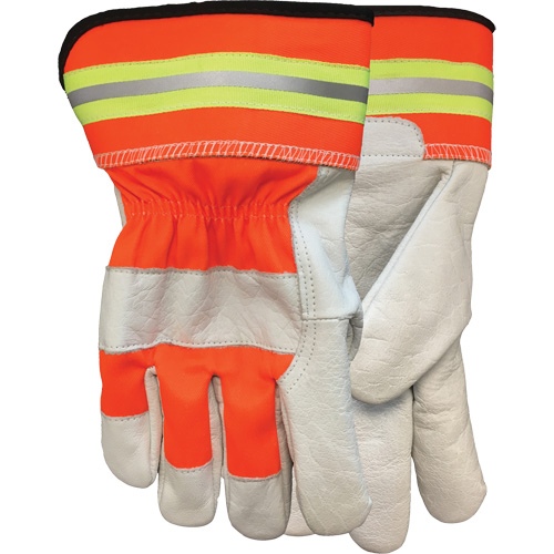Gants d'ajusteur Flashback, Grand, Paume en Cuir fleur de buffle M & M Nord Ouest Inc