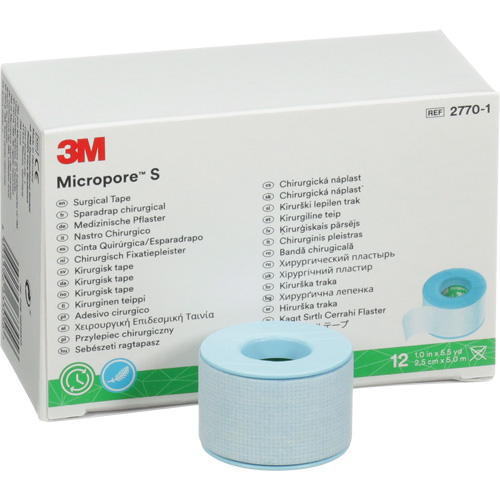 Ruban chirurgical Micropore S, Non m&eacute;dical, 16-1/2' lo x 1" la M & M Nord Ouest Inc