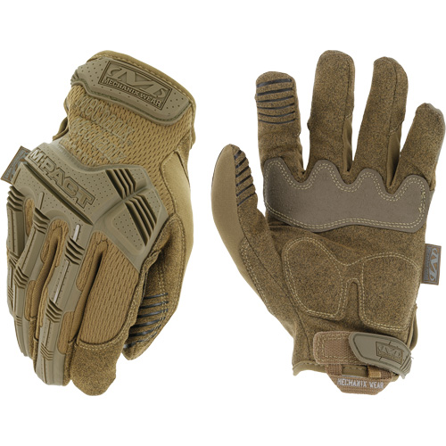 M-Pact&reg; Coyote Tactical Impact Gloves, 8, Synthetic Palm, Hook & Loop Cuff M & M Nord Ouest Inc